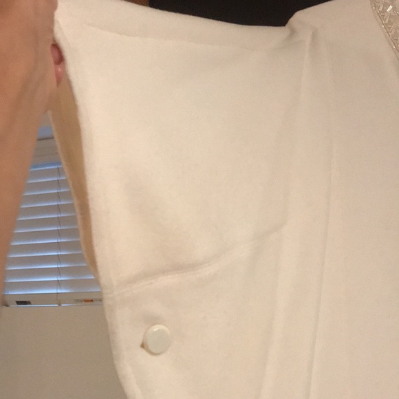 🎉HP🎊Patti Labelle Wool Cream Cape Jacket - Picture 8 of 8